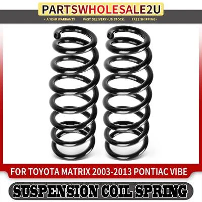 2x Rear LH & RH Coil Springs for Toyota Matrix 03-13 Pontiac Vibe 03-06 09-10 - Image 1 of 4