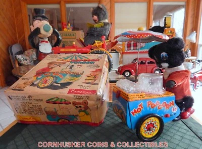 DE COLECCIÓN VENDEDOR DE PALOMITAS DE MAÍZ CRAGSTAN BATERÍA CON CAJA ~ JAPÓN ~ RARO ~ VIDEO Foto 1 de 4