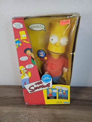 Simpsons Bart Simpson Talking Interactive Playmates Doll Figures 2000 Cover