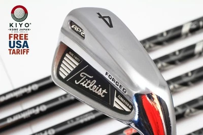 7Pcs Titleist AP2 710 FORGED 4-5-6-7-8-9-PW Stiff Flex Fujikura Motore Graphite - Image 1 of 4