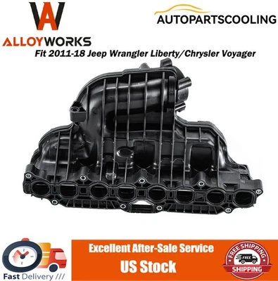 Intake Manifold Fit 2011-18 Jeep Wrangler Liberty/Chrysler Voyager 2.8/3.6/3.7L - Image 1 of 4