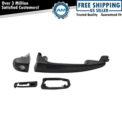 Manija de puerta texturizada negra delantera exterior lado del conductor izquierda para BMW Serie 3 Foto 1 de 4