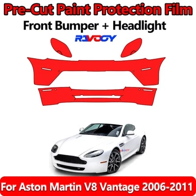 8.5Mil PreCut Front Bumper PPF Kit Film For Aston Martin V8 Vantage 2006-2011 - Image 1 of 4