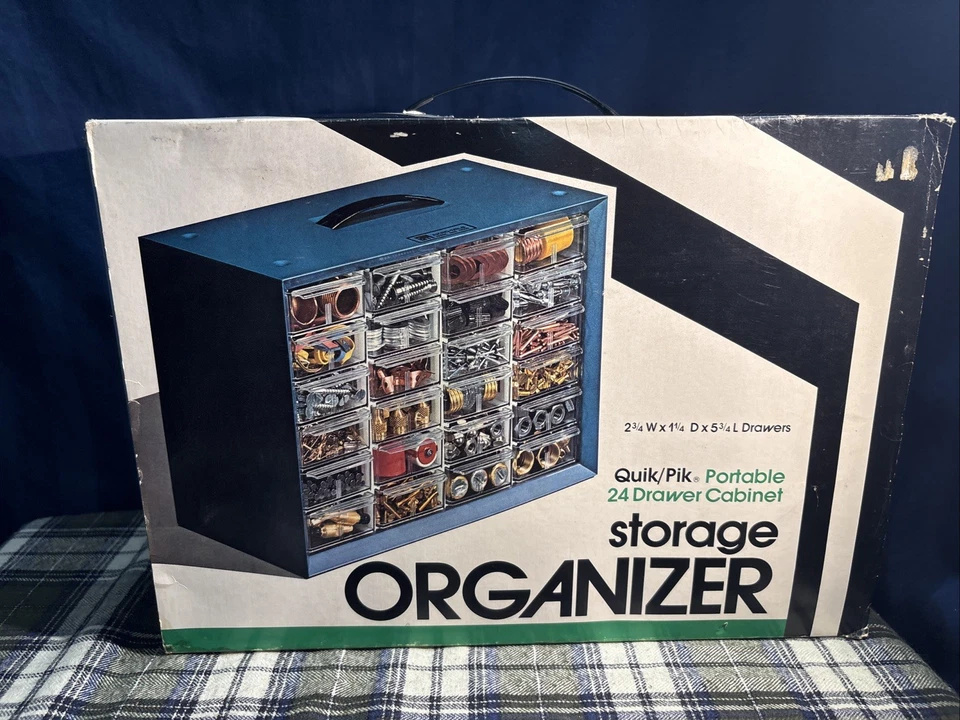 Akro-Mils Quick Pik 24 Drawer Storage Organizer NOS VTG. Y2 - Image 1 of 4