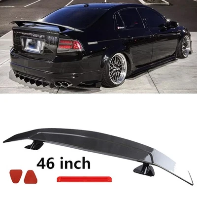 For ACURA TL 46" Spoiler Lip Rear Trunk Spoiler Roof Tail Wing Gloss Black Foto 1 de 4