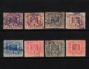 Lote de estampillas telegráficas usadas OPC España 51209 - Imagen 1 de 2