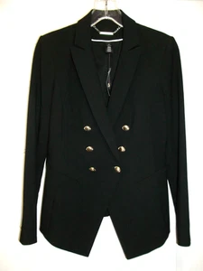 WHBM Neu mit Etikett edel & elegant LS DB Trophy Jacke Blazer schwarz Gr. 4 Orig Preis 160 $ - Bild 1 von 6