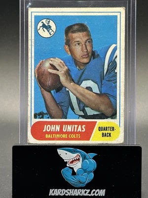 1968 Topps Johnny Unitas #100 low grade  - Image 1 of 2