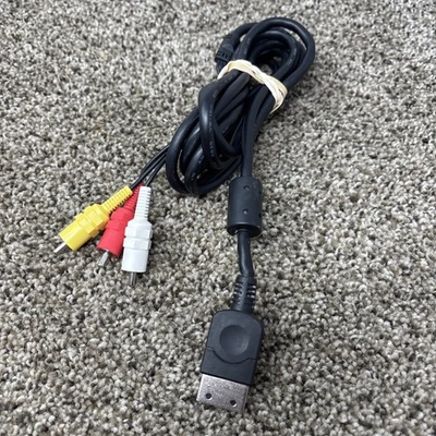 正品官方原始设备制造商世嘉 Dreamcast 复合 AV 电缆 - 已测试并可用 — 第 1/3 张图片