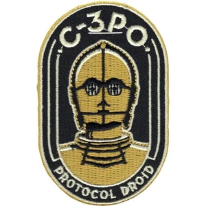 Star Wars Official C-3PO 'Protocol Droid' Force Awakens Lucasfilm Iron On Patch - Picture 1 of 1