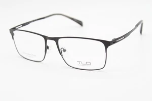 NEW TLG TITANIUM NU043 C01 BLACK AUTHENTIC EYEGLASSES 59-18 - Picture 1 of 4