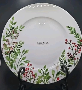 Mikasa Tivoli Holiday Bone China Salatteller 9" 6er Set Weihnachten NEU - Bild 1 von 5