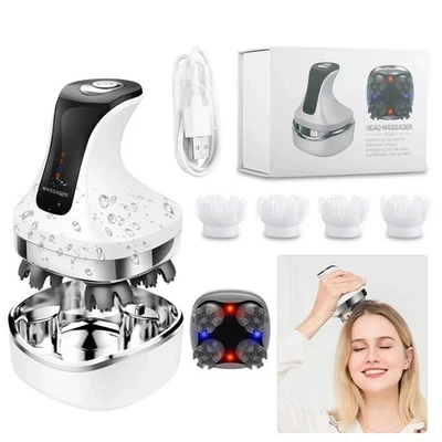 Handheld Electric Scalp Head FullBody Massager, Stress Relax, Wired, Waterproof - Image 1 of 4