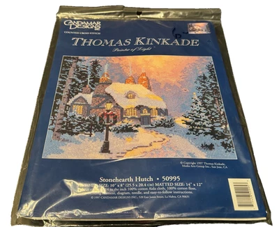 Candamar Thomas Kinkade Stonehearth Hutch Kit Punto de Cruz Contado 50995 NUEVO Foto 1 de 4