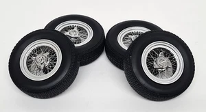 KK 1/18 Maserati 4x Wheels & Tyres Spoked Rims 1950's model car Modify etc - Picture 1 of 6