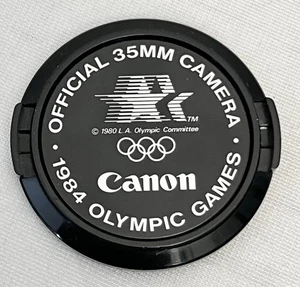 Canon Official 35mm Camera Los Angeles 1984 Olympic Games 52mm Lens Cap *CLEAN* - Picture 1 of 3