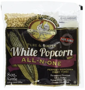 Palomitas de maíz Great Northern blancas 8 oz paquete de 24 8 onzas (paquete de 24) - Imagen 1 de 6