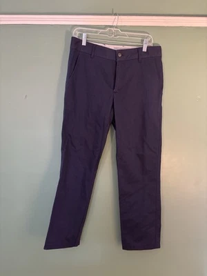 Pantalones Outlier Azul Marino Tela de Trabajo Doble Tejido Lona con Bolsillos Para Hombre Talla 32 Foto 1 de 4
