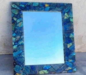 Amethyst Crystal Mirror , Purple Crystal Glass , Housewarming Gift Cheval Mirror - Picture 1 of 6