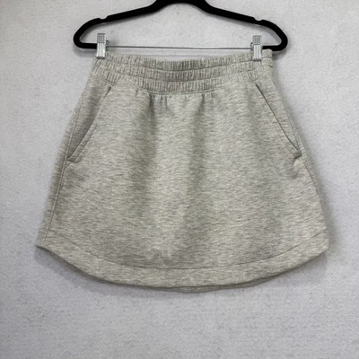 Falda Abercrombie YPB Mujer Gris Medio NeoKNIT Pull On Bolsillos Cintura Elásticos Foto 1 de 4