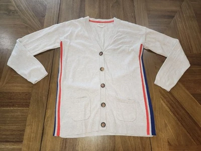 Cárdigan suéter a rayas Mini Boden Johnnie B mezcla de cachemir talla 13-14 juvenil  Foto 1 de 4