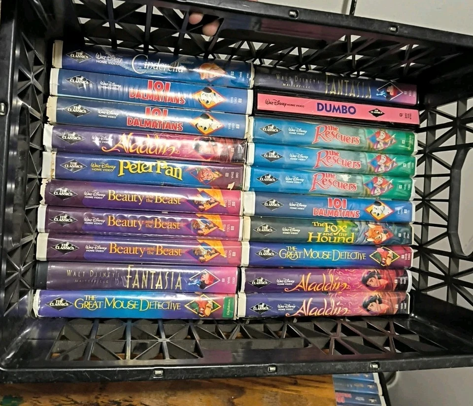 Disney Classic Black Diamond VHS Lot Of 20 Classics #4 - Image 1 of 4