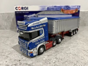 Corgi - Scania R w/Bulk Tipper - WJ & J Green - CC13764 - 1:50 Scale - Mint/New - Picture 1 of 9
