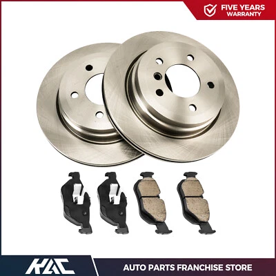 6 piezas rotores de freno traseros y pastillas de freno para BMW 328i 328Xi 2007 2008 2009 2010-2013 Foto 1 de 4