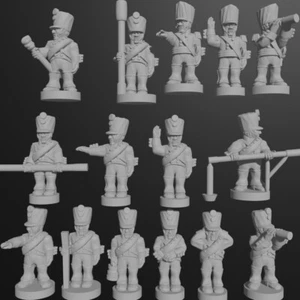 48x 6mm/1:300th Prussian Foot Artillery Crew (Turner Miniatures) - Picture 1 of 1