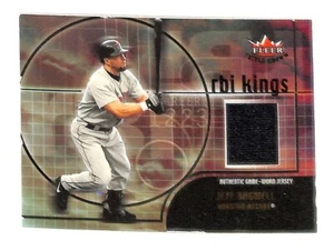 Jeff Bagwell Astros 2002 Fleer Triple Crown RBI Kings Game Used Jersey Patch - Picture 1 of 2