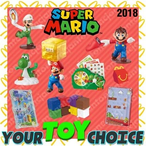 McDonald's 2018 Super Mario Bros LUIGI Yoshi Nintendo Videojuego TU ELECCIÓN Juguete - Imagen 1 de 22
