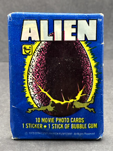 1979 Topps ALIEN pack cire non ouverte neuf + gomme de film intacte