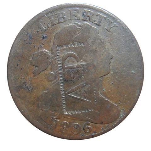 Large cent/penny 1806 counterstamp Cover