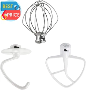 Stand Mixer Attachments 3-Piece Kit Replace for Kitchen Aid Accessories K45WW - Picture 1 of 12