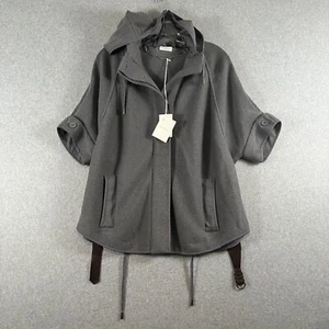Rivamonti Brunello Cucinelli 2XL Damen-Cardiganjacke mit Kapuze grau neu mit Etikett TLC - Bild 1 von 16