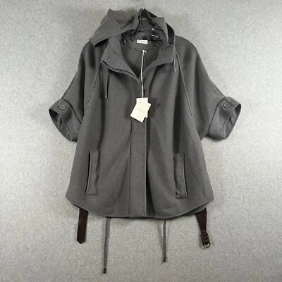 Chaqueta cárdigan gris con capucha Rivamonti Brunello Cucinelli 2XL para mujer nueva con etiquetas TLC Foto 1 de 4