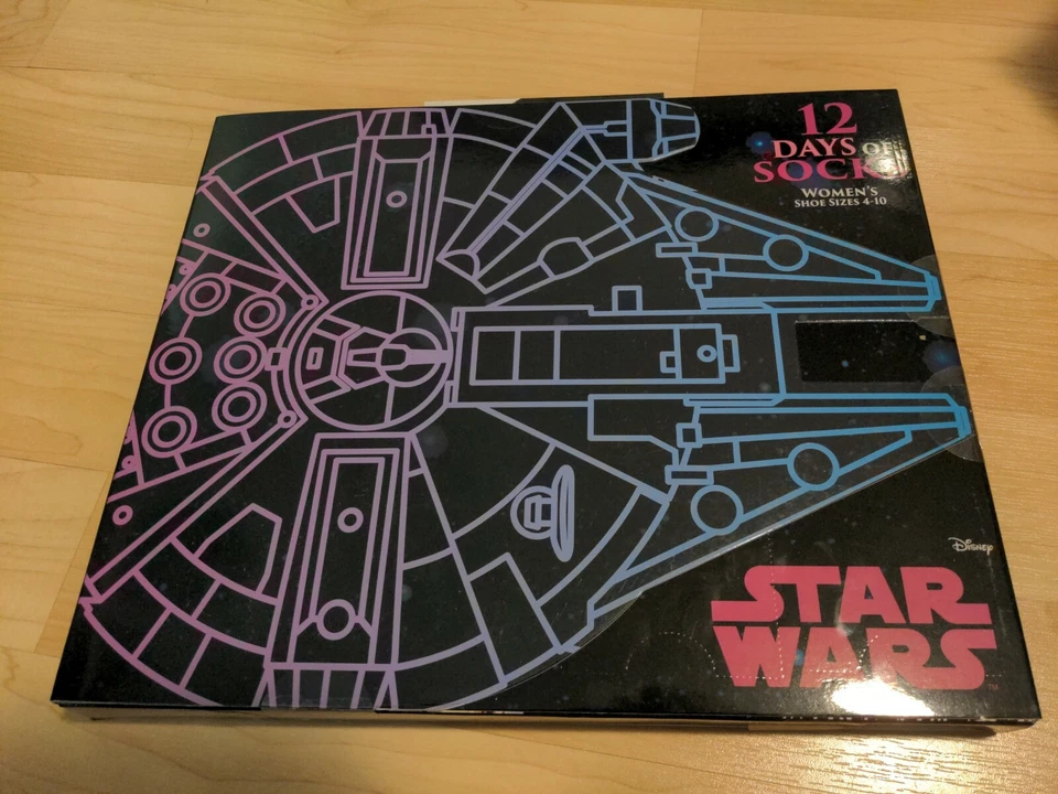 Star Wars 12 Days of Socks Women's Shoe Size 4-10 Limited Edition 2018