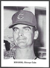 1958-65 JAY PUBLISHING  Bob Buhl  CHICAGO CUBS  5x7  PICTURE PACK PHOTO EX-MT  A