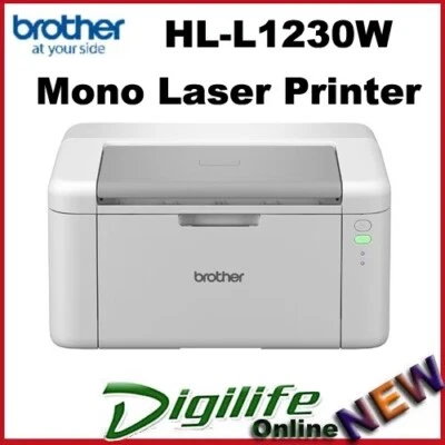 Brother Wireless Mono B&W Laser Printer HL-1230W USB/WIFI with Toner - image 1 of 4