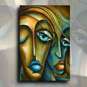 Painting Portrait Figurative Art Urban expressions Mix Lang  Certified Original  - Picture 1 of 1