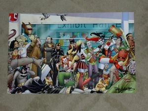 IMPRESIÓN ARTÍSTICA DE SAN DIEGO COMIC CON HARLEY QUINN POR AMANDA CONNOR & PAUL MOUNTS 11x17 - Imagen 1 de 1