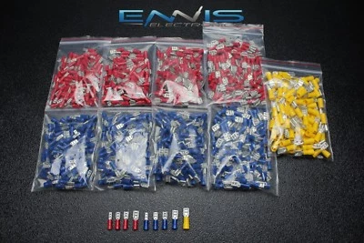 1800 PK 10-22 GAUGE VINYL QUICK DISCONNECT FEMALE 200 PCS EA .110 .187 .205 .250 - Image 1 of 3