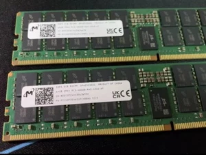 64GB MICRON 2RX4 PC5-4800B REG MTFC40F2046S1RC48BA1 PC5-4800B-RA0 DDR5 - Imagen 1 de 2
