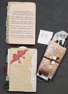 Junk Journal Weihnachten Thema Signaturen OHNE COVER, 20 Seiten (80 Vorder- & Rückseite) C3 - Bild 1 von 19