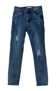 Preowned- Cotton-On Slim Stretch Distressed Denim Jeans Girls (Size 8) - Picture 1 of 7
