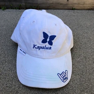 VTG IMPERIAL Kapalua Maui Hat White Embroidered Adjustable Cap Blue Hawaii - Picture 1 of 6