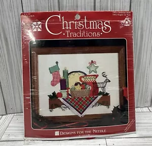 Christmas Traditions Shelf Cross Stitch Kit Designs for the Needle Vintage Open - Picture 1 of 8