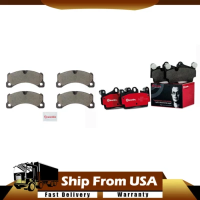 Juego de 2 pastillas de freno de disco delanteras traseras Brembo para Porsche Cayenne 2011-2013 NUEVO_WT Foto 1 de 4