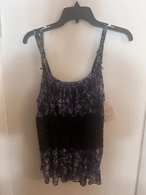 CABERNET~2X~4229~Blue Butterfly Cheeky Goddess Camisole - Изображение 1 из 4