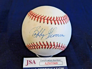 Bobby Thomson (D. 2010) Signed / Autographed ONL Bill White Baseball JSA COA - Picture 1 of 6